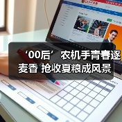 ‘00后’农机手青春逐麦香 抢收夏粮成风景（图2）