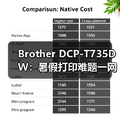 Brother DCP-T735DW：暑假打印难题一网打尽，高效便捷首选（图2）