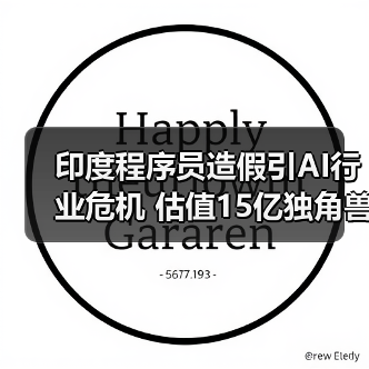 印度程序员造假引AI行业危机 估值15亿独角兽崩塌（图4）