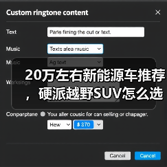 20万左右新能源车推荐,硬派越野SUV怎么选?(图3) 20万左右新能源车推荐,硬派越野SUV怎么选?(图3)