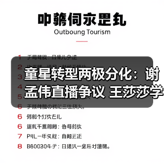 童星转型两极分化:谢孟伟直播争议 王莎莎学霸逆袭(图1) 童星转型两极分化:谢孟伟直播争议 王莎莎学霸逆袭(图1)