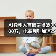AI数字人直播带货破5500万,电商规则加速革新?(图1) AI数字人直播带货破5500万,电商规则加速革新?(图1)