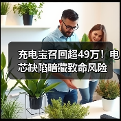 充电宝召回超49万!电芯缺陷暗藏致命风险(图1) 充电宝召回超49万!电芯缺陷暗藏致命风险(图1)