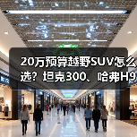 20万预算越野SUV怎么选？坦克300、哈弗H9、哈弗猛龙全解析（图2）
