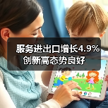 服务进出口增长4.9% 创新高态势良好(图4) 服务进出口增长4.9% 创新高态势良好(图4)
