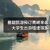 暑期旅游预订高峰来袭,大学生出游增速领跑(图3) 暑期旅游预订高峰来袭,大学生出游增速领跑(图3)