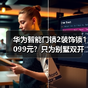 华为智能门锁2装饰锁1099元？只为别墅双开门对称设计？（图2）