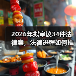 2026年拟审议34件法律案,法律进程如 2026年拟审议34件法律案,法律进程如