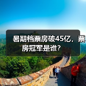 暑期档票房破45亿，票房冠军是谁？（图3）