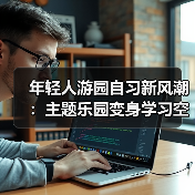 年轻人游园自习新风潮:主题乐园变身学习空间(图4) 年轻人游园自习新风潮:主题乐园变身学习空间(图4)