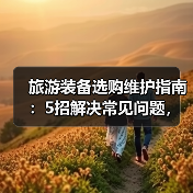 旅游装备选购维护指南：5招解决常见问题，旅行更省心