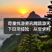 奇漫悦游资讯网旅游天下日常经验:从需求判断到用品维护(图2) 奇漫悦游资讯网旅游天下日常经验:从需求判断到用品维护(图2)