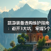 旅游装备选购维护指南:避开3大坑,掌握5个实用方法(图3) 旅游装备选购维护指南:避开3大坑,掌握5个实用方法(图3)