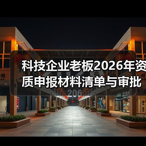 科技企业老板2026年资质申报材料清单与审批流程解析 科技企业老板2026年资质申报材料清单与审批流程解析